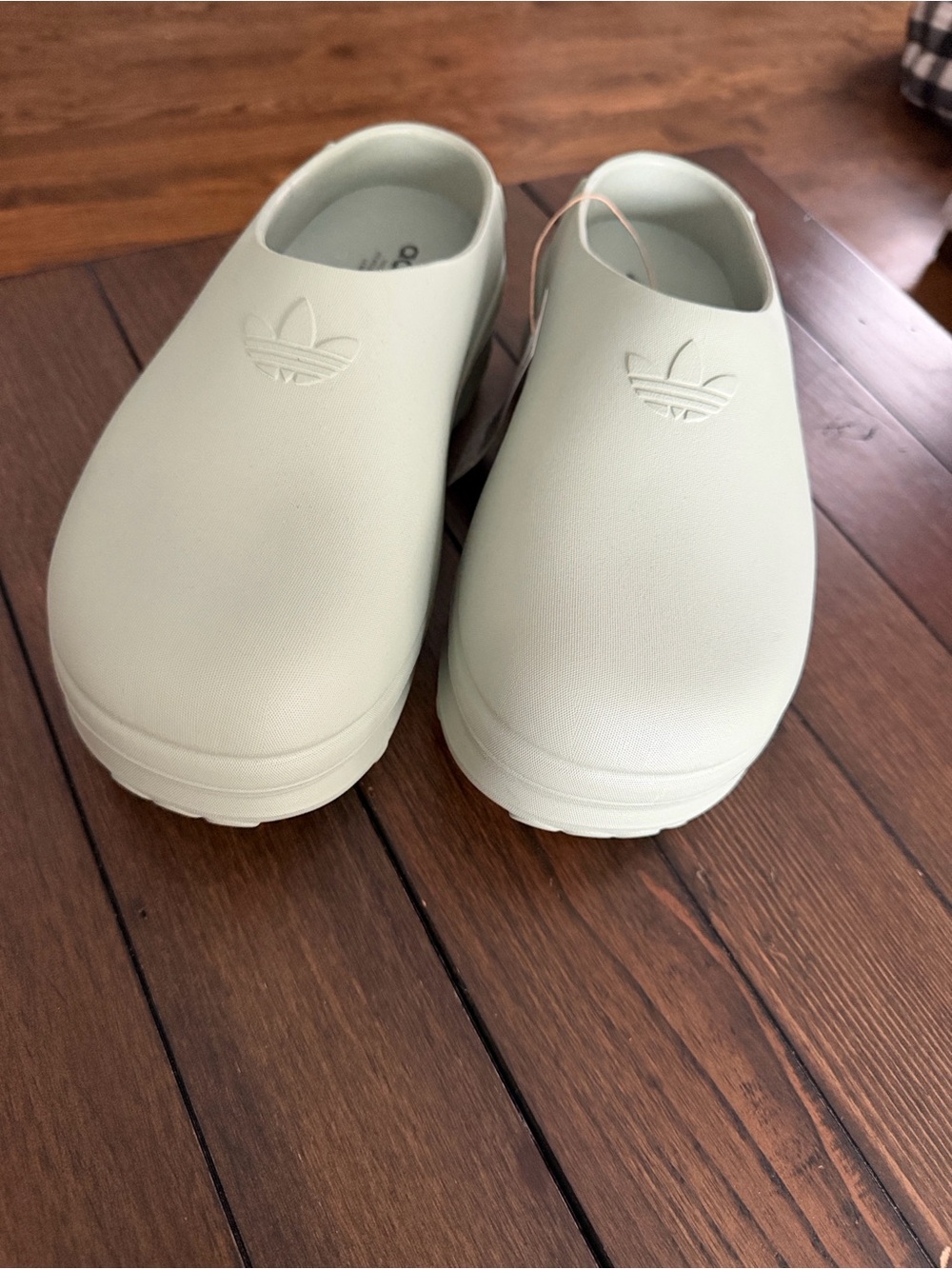 Adidas adiFOM Stan Mule Clogs Silver Green Women’s Size 8 New with Tags